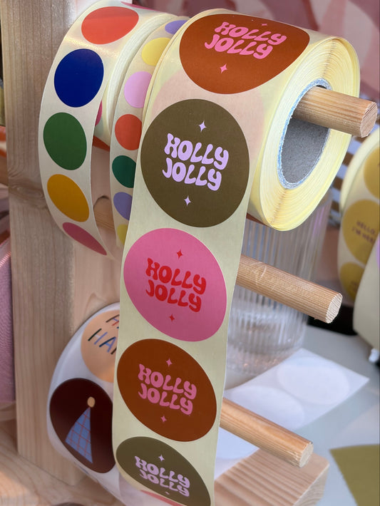 Sticker - Holly Jolly (6 stuks)