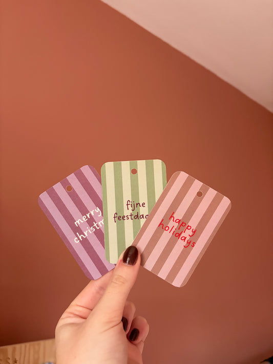 Cadeaulabelset Classic Christmas