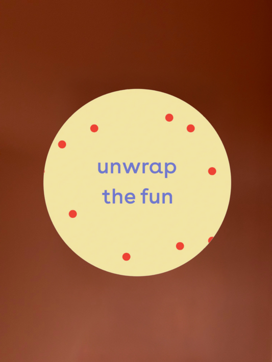 Sticker - Unwrap The Fun (10 stuks)