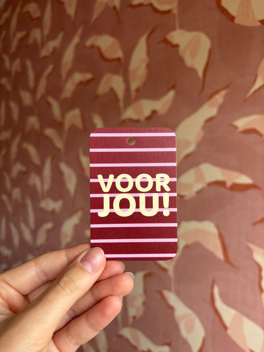 Cadeaulabel - Voor Jou