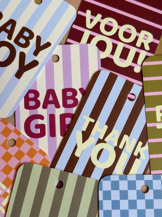 Cadeaulabelset (8 stuks)