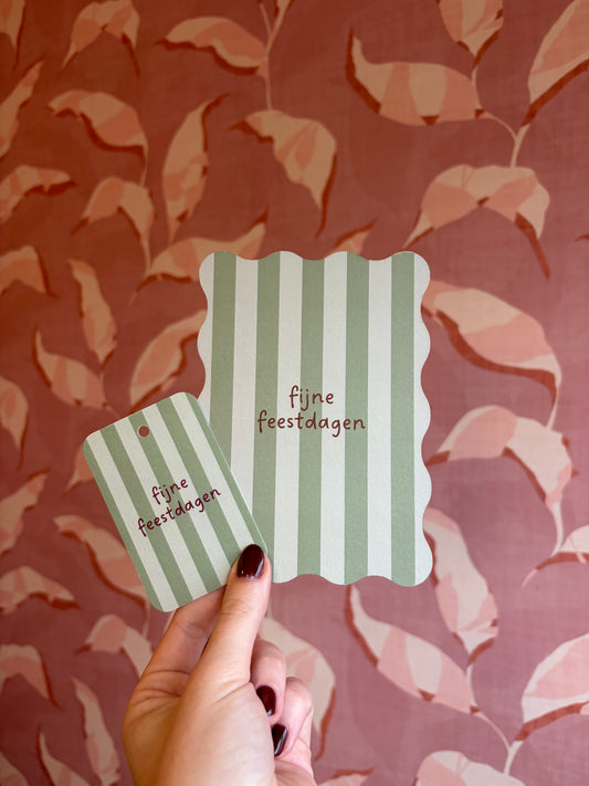 Cadeaulabel - Fijne Feestdagen