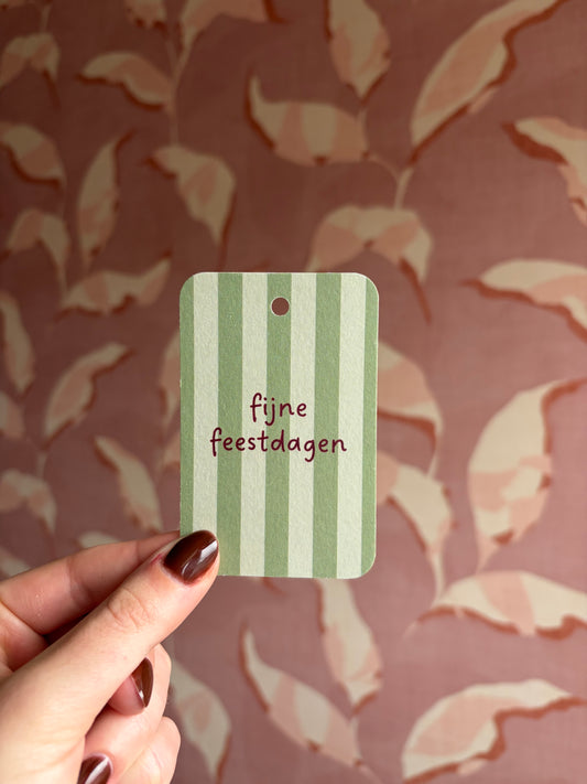 Cadeaulabel - Fijne Feestdagen