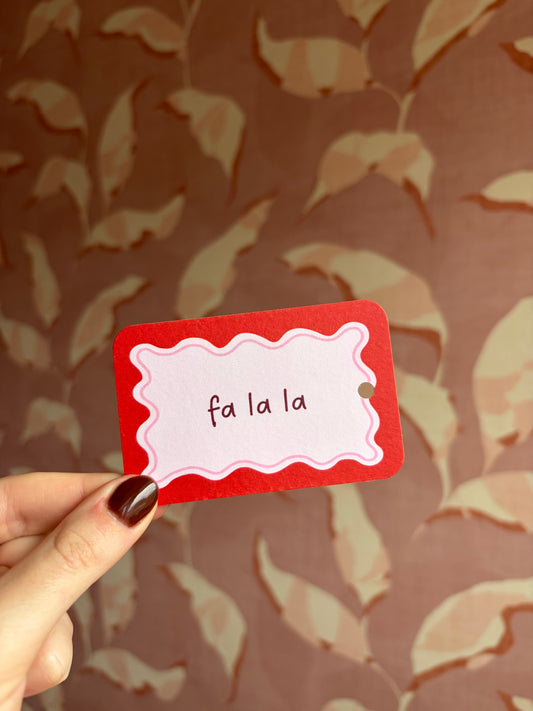 Cadeaulabel - Fa La La