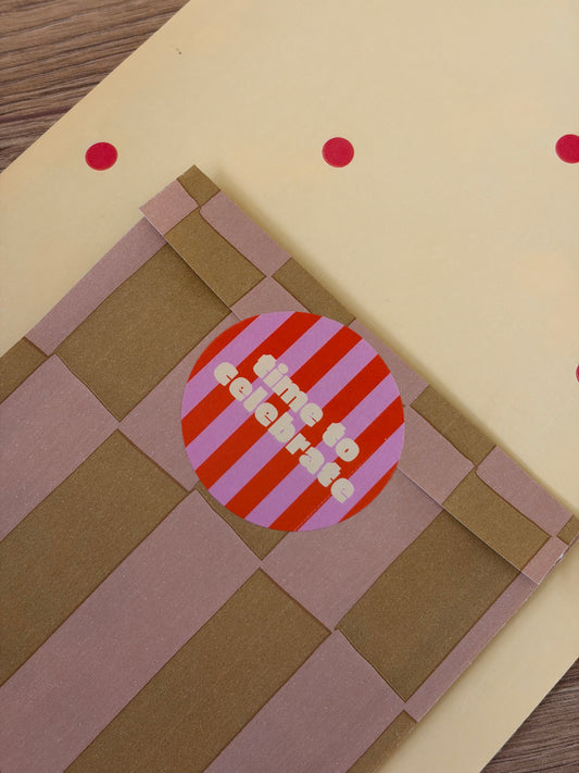 Sticker - Time To Celebrate (10 stuks)