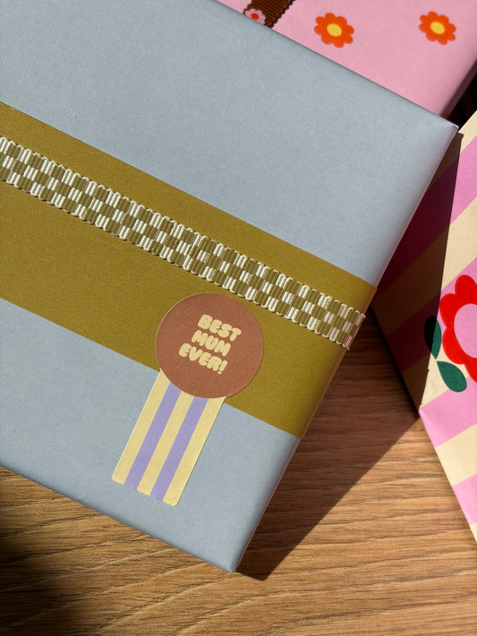 Sticker - Best Mum Ever! Stripes (5 stuks)