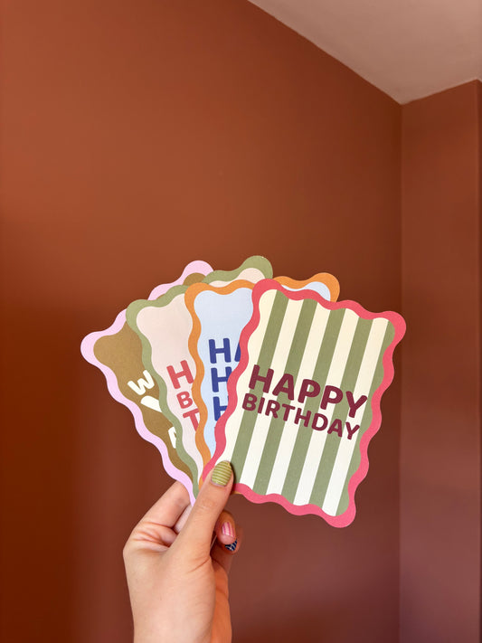 Kaartenset Happy Birthday